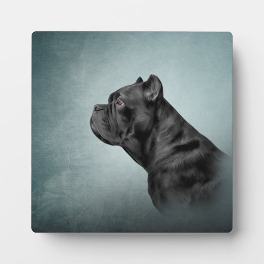 Zeichnend Hund Cane Corso - Italienischer Mastiff Fotoplatte (Vorderseite)