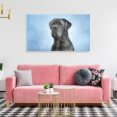 Zeichnend Hund Cane Corso - Italienischer Mastiff Leinwanddruck (Insitu (Wohnzimmer))
