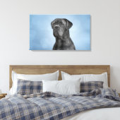 Zeichnend Hund Cane Corso - Italienischer Mastiff Leinwanddruck (Insitu (Schlafzimmer))