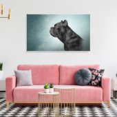 Zeichnend Hund Cane Corso - Italienischer Mastiff Leinwanddruck (Insitu (Wohnzimmer))