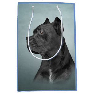 Zeichnend Hund Cane Corso - Italienischer Mastiff Mittlere Geschenktüte