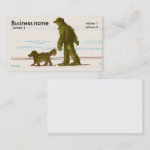 Zeichnend Hund laufen Visitenkarte (Vorne/Hinten)