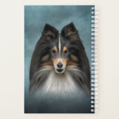 Zeichnend Hund Shetland Sheepdog, Sheltie Planer (Rückseite)