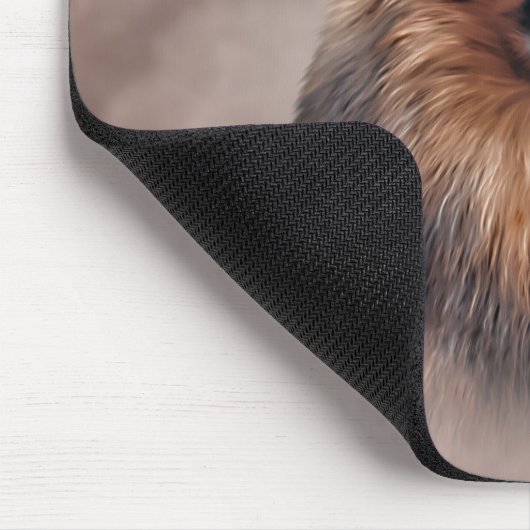 Zeichnend Hund Spitz Spitz Mousepad (Ecke)