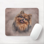 Zeichnend Hund Spitz Spitz Mousepad (Mit Mouse)