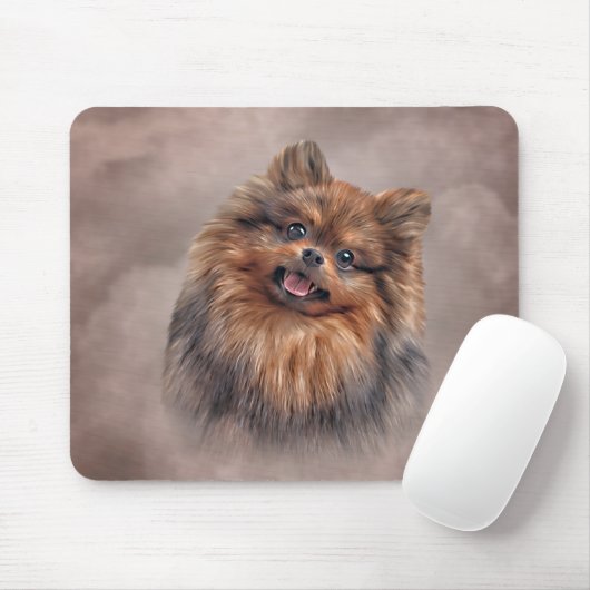 Zeichnend Hund Spitz Spitz Mousepad (Mit Mouse)