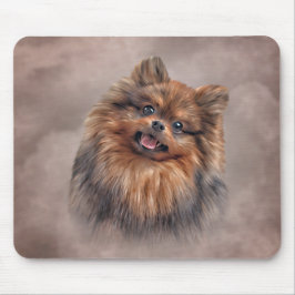 Zeichnend Hund Spitz Spitz Mousepad