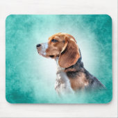 Zeichnend Hunde-Beagle Mousepad (Vorne)