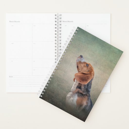 Zeichnend Hunde-Beagle Planer (Anzeige)