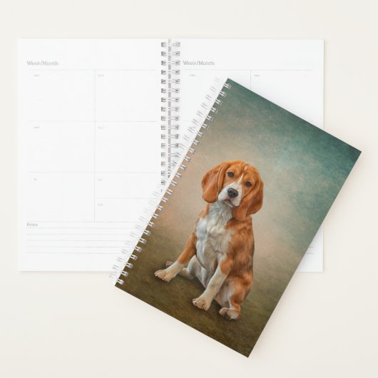 Zeichnend Hunde-Beagle Planer (Anzeige)