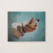 Zeichnend Hunde-Beagle Puzzle (Horizontal)