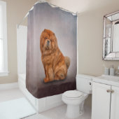 Zeichnend Hundebucht Duschvorhang (Beispiel)