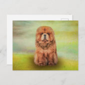 Zeichnend Hundebucht Postkarte (Vorne/Hinten)