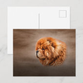 Zeichnend Hundehau Postkarte (Vorne/Hinten)