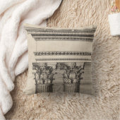 Zeichnend Illustration über die gotische Kolonne Kissen (Decke)