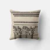 Zeichnend Illustration über die gotische Kolonne Kissen (Rückseite)