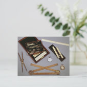 Zeichnend Instrumente von Isambard Postkarte (Stehend Vorderseite)