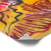 Zeichnend japanischer Ahornbaum Poster (Ecke)