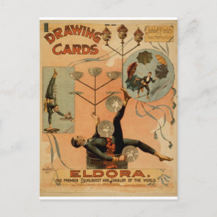 Zeichnend Karten, Eldora, Juggler der Welt Postkarte