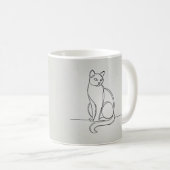 zeichnend Katze Kaffeetasse (VorderseiteRechts)