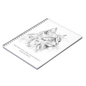 Zeichnend Katze Notizblock (Linke Seite)