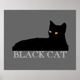 zeichnend Katze Poster