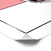 Zeichnend Katzenlinie Fotodruck (Ecke)