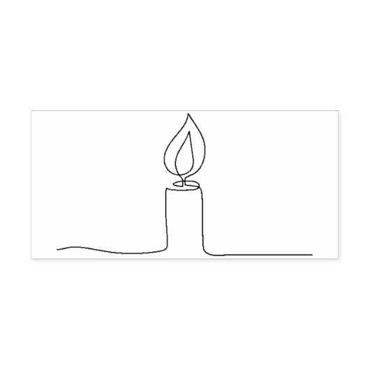 zeichnend Kerzenlicht Gummistempel (Prägung)