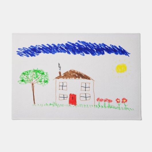 zeichnend Kinderhaus einer Türmatte (Vorderseite)