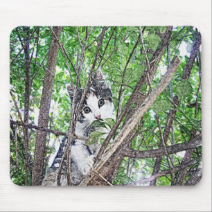 Zeichnend Kitten Pencil, Mousepad