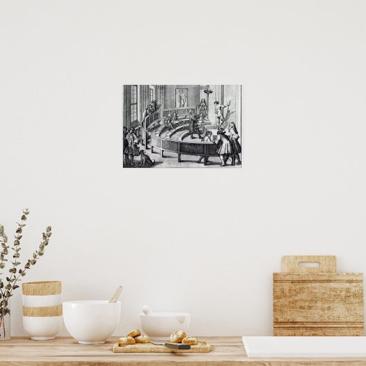 Zeichnend Klasse, 1739 Poster (Küche)