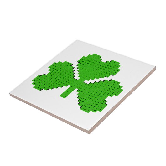 Zeichnend Kleeblatt-Gebäude-Blöcke Fliese (Seite)