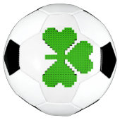 Zeichnend Kleeblatt-Gebäude-Blöcke Fußball (Gedreht)