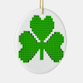 Zeichnend Kleeblatt-Gebäude-Blöcke Keramik Ornament (Rechts)