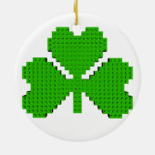 Zeichnend Kleeblatt-Gebäude-Blöcke Keramik Ornament (Hinten)