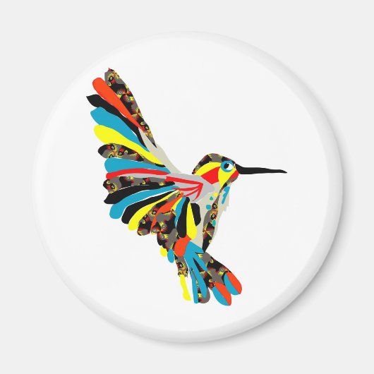 zeichnend Kolibri Magnet (Vorne)