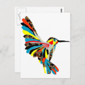 zeichnend Kolibri Postkarte (Vorne/Hinten)
