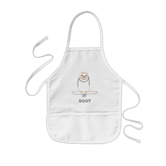 zeichnend Kontur, Hoot Owl Farbing Schürze (Vorne)