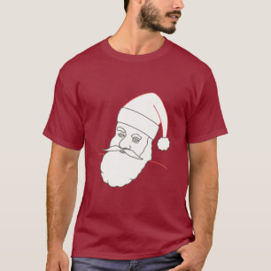 Zeichnend Kontur, Weihnachtsmann für Shirts