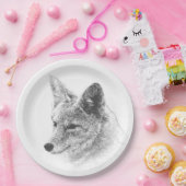 Zeichnend Koyote Pappteller (Party)