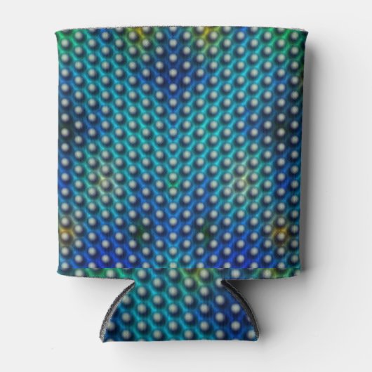 Zeichnend Kreise, die wie Kugeln oder Löcher ausse Dosenkühler (Vorderseite)