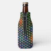 Zeichnend Kreise, die wie Kugeln oder Löcher ausse Flaschenkühler (Flasche Rückseite)