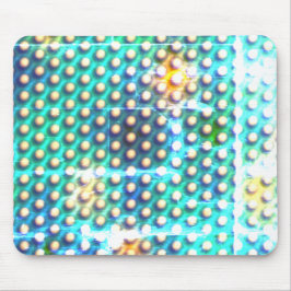 Zeichnend Kreise, die wie Kugeln oder Löcher ausse Mousepad