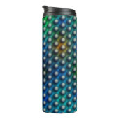 Zeichnend Kreise, die wie Kugeln oder Löcher ausse Thermosbecher (Nach rechts gedreht)