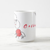 Zeichnend Kunst für Frauen, Kaffeetext Kaffeetasse (Mittel)