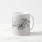 Zeichnend Küstenkrebse Kaffeetasse (VorderseiteRechts)