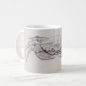 Zeichnend Küstenkrebse Kaffeetasse (Vorderseite Links)