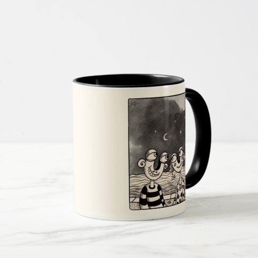 Zeichnend Liebe Tasse (VorderseiteRechts)