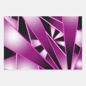 Zeichnend lila Farbenfüllung Geschenkpapier Set (Vorderseite)