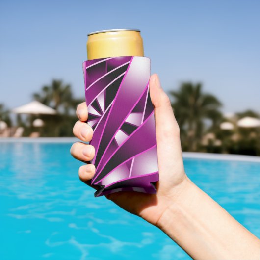 Zeichnend lila Farbenfüllung Selters Dosenkühler (In Situ Pool)